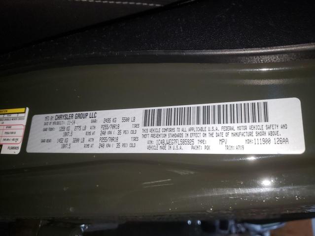 Photo 10 from auction – 2015 JEEP WRANGLER U with VIN 1C4BJWEG7FL585925