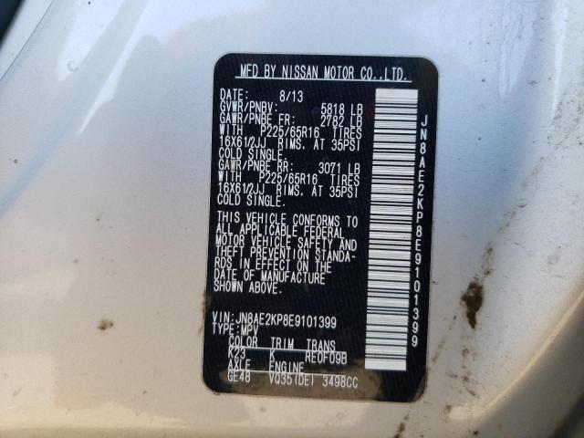 Photo 10 from auction – 2014 NISSAN QUEST S with VIN JN8AE2KP8E9101399