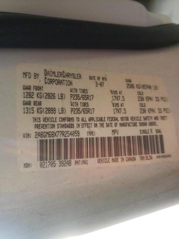 Photo 10 from auction – 2007 CHRYSLER PACIFICA T with VIN 2A8GM68X77R254059