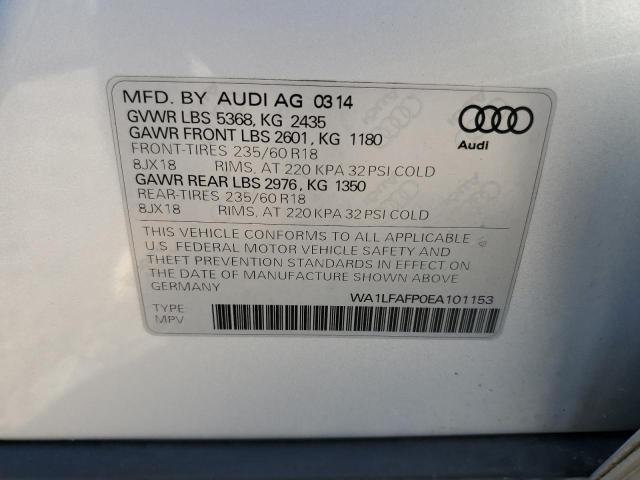 Photo 10 from auction – 2014 AUDI Q5 PREMIUM with VIN WA1LFAFP0EA101153