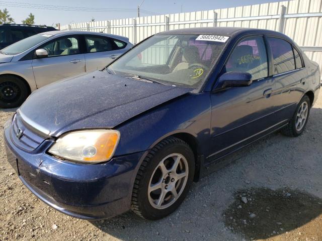 Photo 2 from auction – 2002 HONDA CIVIC LX with VIN 2HGES16862H940709