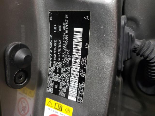 Photo 10 from auction – 2017 LEXUS RX 350 BAS with VIN 2T2BZMCAXHC102882