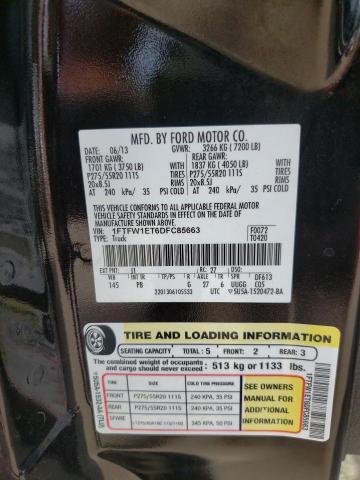 Photo 10 from auction – 2013 FORD F150 SUPER with VIN 1FTFW1ET6DFC85663