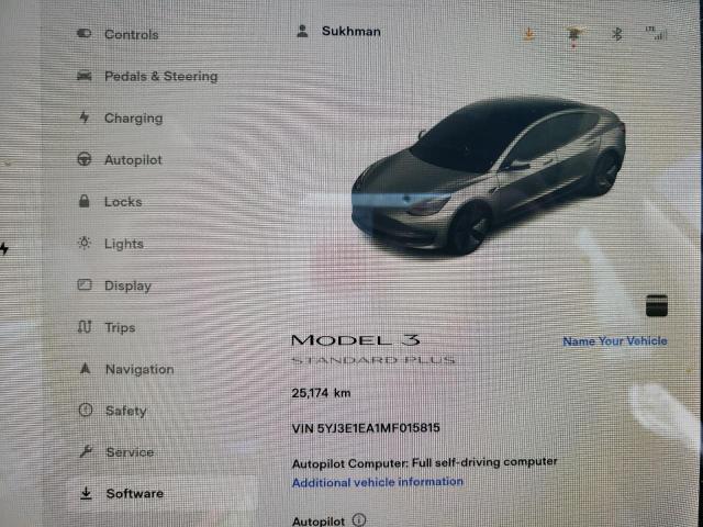 Photo 8 from auction – 2021 TESLA MODEL 3 with VIN 5YJ3E1EA1MF015815