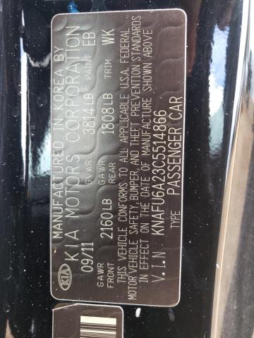 Photo 10 from auction – 2012 KIA UK with VIN KNAFU6A23C5514866