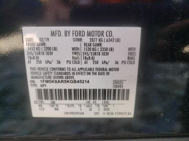 Photo 10 from auction – 2019 FORD EXPLORER P with VIN 1FM5K8AR5KGB45214
