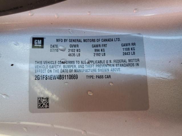 Photo 10 from auction – 2011 CHEVROLET CAMARO SS with VIN 2G1FS1EW4B9110669