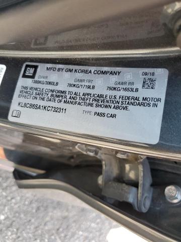 Photo 10 from auction – 2019 CHEVROLET SPARK LS with VIN KL8CB6SA1KC732311