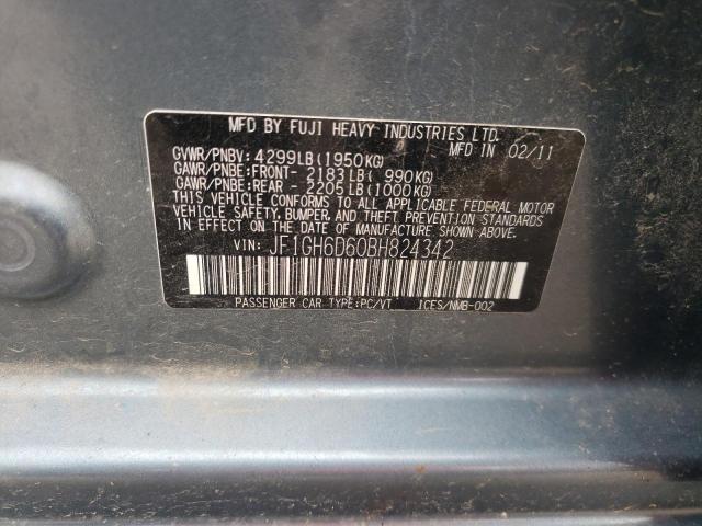 Photo 10 from auction – 2011 SUBARU IMPREZA OU with VIN JF1GH6D60BH824342