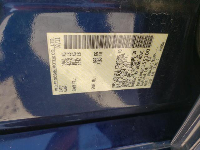 Photo 10 from auction – 2011 NISSAN ALTIMA BAS with VIN 1N4AL2AP6BC155100