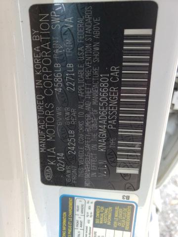 Foto 10 de la subasta – 2014 KIA OPTIMA HYB con VIN KNAGM4AD6E5066801