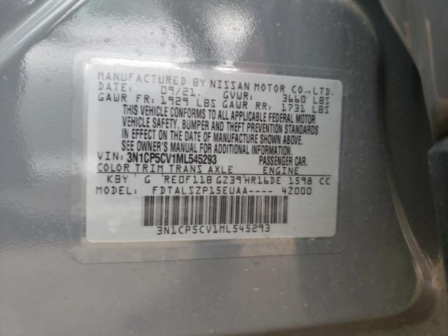 Photo 10 from auction – 2021 NISSAN KICKS SV with VIN 3N1CP5CV1ML545293
