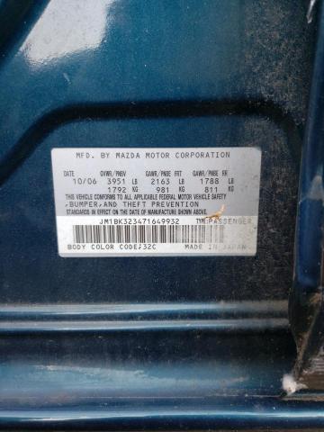 Photo 10 from auction – 2007 MAZDA 3 S with VIN JM1BK323471649932