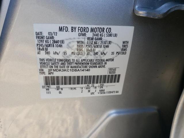 Photo 10 from auction – 2013 FORD EDGE LIMIT with VIN 2FMDK3KC1DBA14140