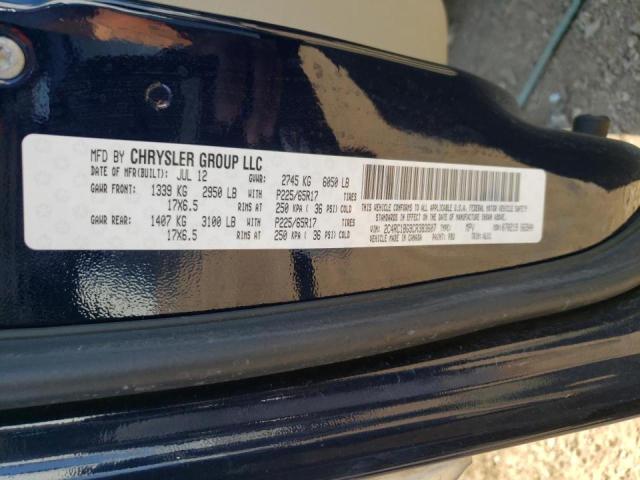 Photo 10 from auction – 2012 CHRYSLER TOWN & COU with VIN 2C4RC1BG9CR383607