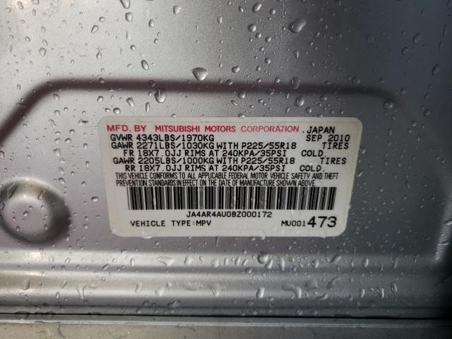 Photo 10 from auction – 2011 MITSUBISHI OUTLANDER with VIN JA4AR4AU0BZ000172