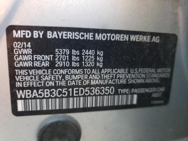 Photo 10 from auction – 2014 BMW 535 XI with VIN WBA5B3C51ED536350
