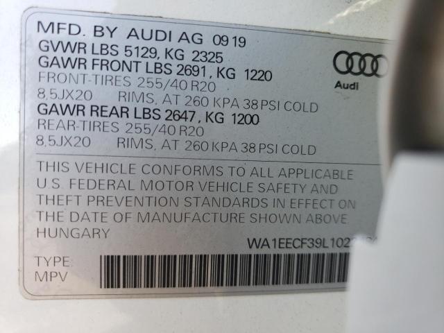 Photo 10 from auction – 2020 AUDI Q3 PREMIUM with VIN WA1EECF39L1022484