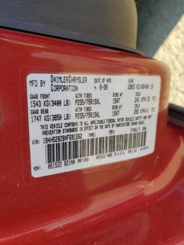 Photo 10 from auction – 1999 DODGE DURANGO with VIN 1B4HS28Z8XF691262
