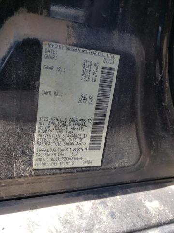Photo 10 from auction – 2013 NISSAN ALTIMA 2.5 with VIN 1N4AL3AP0DN498854