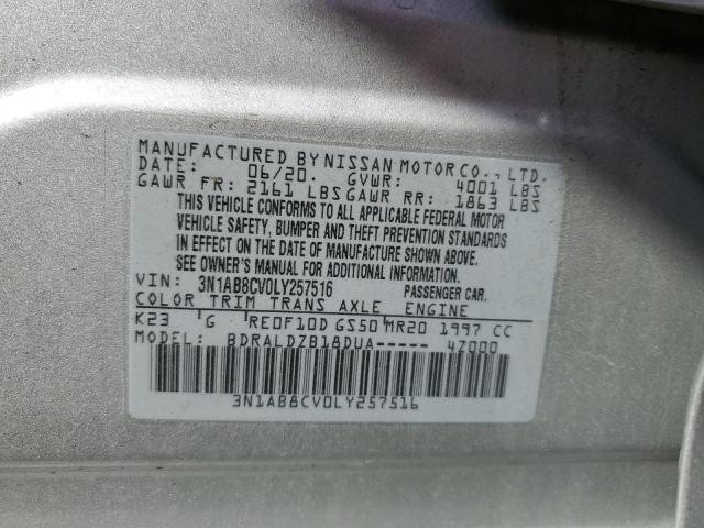 Photo 10 from auction – 2020 NISSAN SENTRA SV with VIN 3N1AB8CV0LY257516