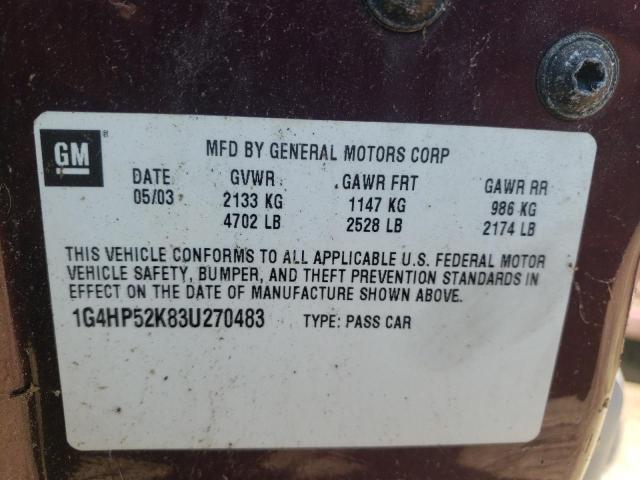 Photo 10 from auction – 2003 BUICK LE SABRE with VIN 1G4HP52K83U270483