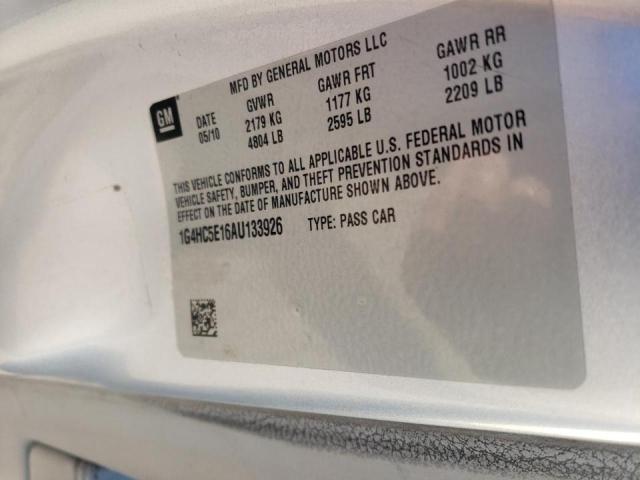 Photo 10 from auction – 2010 BUICK LUCERNE CX with VIN 1G4HC5E16AU133926