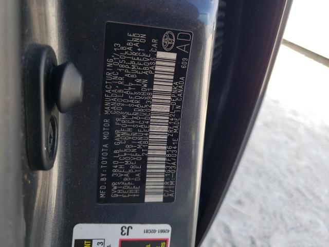 Foto 10 de la subasta – 2013 TOYOTA COROLLA BA con VIN 2T1BU4EE4DC023981
