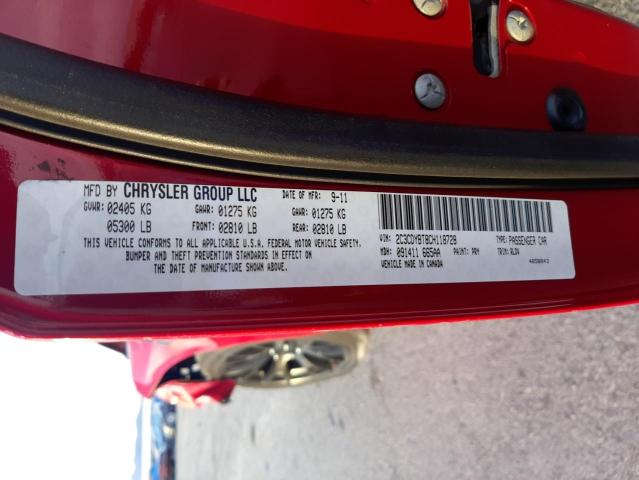 Photo 10 from auction – 2012 DODGE CHALLENGER with VIN 2C3CDYBT8CH118728