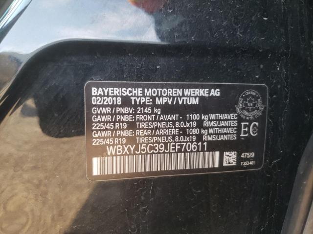 Photo 10 from auction – 2018 BMW X2 XDRIVE2 with VIN WBXYJ5C39JEF70611