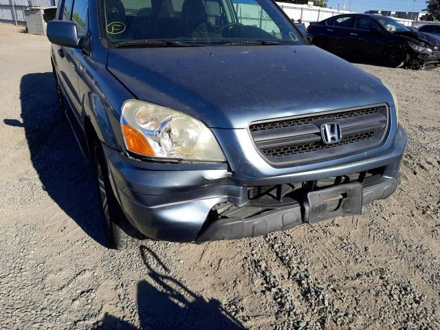 Photo 9 from auction – 2005 HONDA PILOT EXL with VIN 2HKYF18555H554443