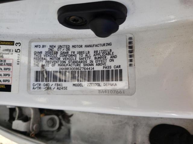 Photo 10 from auction – 2006 TOYOTA COROLLA CE with VIN 1NXBR30E86Z764414