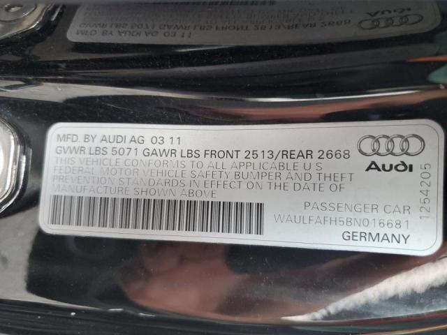 Photo 10 from auction – 2011 AUDI A5 PREMIUM with VIN WAULFAFH5BN016681