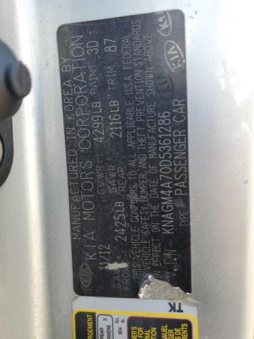 صورة رقم 10 من المزاد - 2013 KIA OPTIMA LX مع VIN KNAGM4A70D5361286