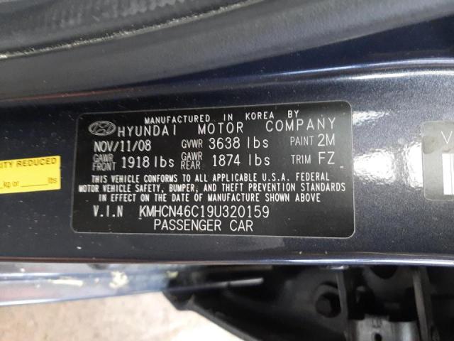 Photo 10 from auction – 2009 HYUNDAI ACCENT GLS with VIN KMHCN46C19U320159