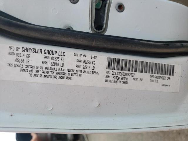 Photo 10 from auction – 2012 CHRYSLER 300 LIMITE with VIN 2C3CCACG5CH192927