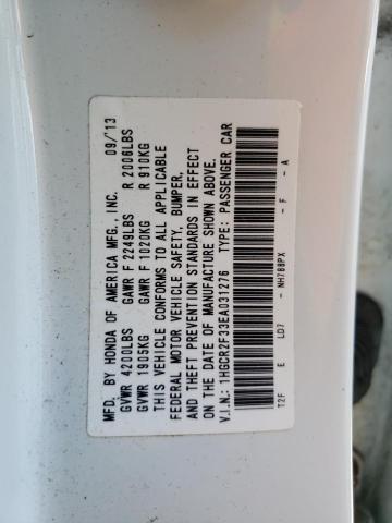 Photo 10 from auction – 2014 HONDA ACCORD LX with VIN 1HGCR2F33EA031276