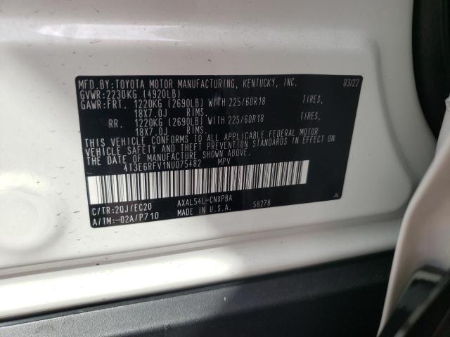 Photo 10 from auction – 2022 TOYOTA RAV4 XSE with VIN 4T3E6RFV1NU075482