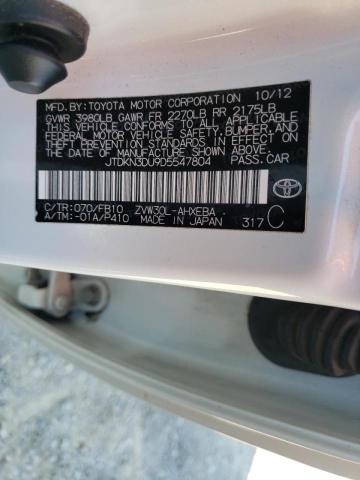 Photo 10 from auction – 2013 TOYOTA PRIUS with VIN JTDKN3DU9D5547804