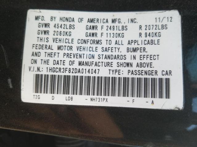 Photo 10 from auction – 2013 HONDA ACCORD EXL with VIN 1HGCR3F82DA014047