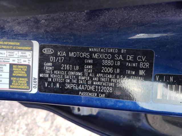 Photo 10 from auction – 2017 KIA FORTE LX with VIN 3KPFL4A70HE112028