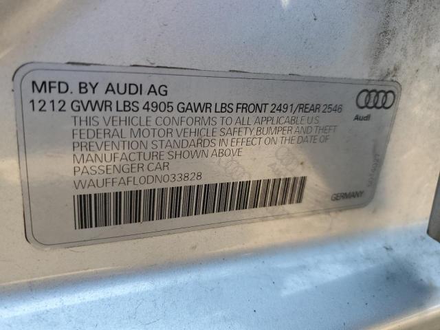 Photo 10 from auction – 2013 AUDI A4 PREMIUM with VIN WAUFFAFL0DN033828