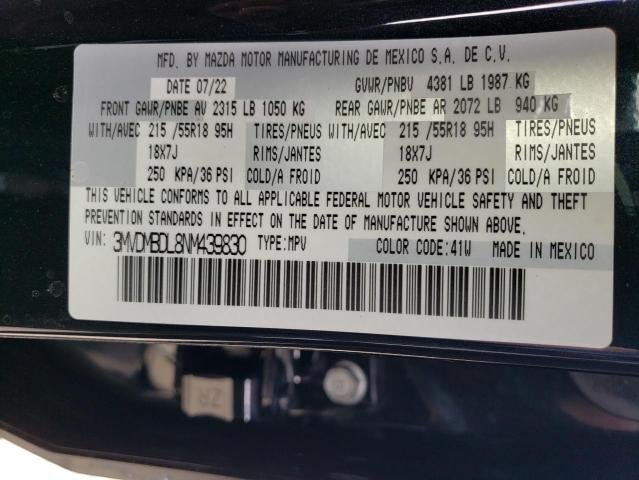 Photo 10 from auction – 2022 MAZDA CX-30 PREM with VIN 3MVDMBDL8NM439830