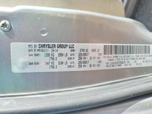 Photo 10 from auction – 2015 DODGE GRAND CARA with VIN 2C4RDGBG2FR586276