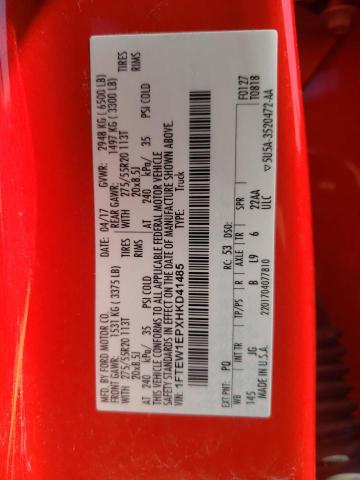 Photo 10 from auction – 2017 FORD F150 SUPER with VIN 1FTEW1EPXHKD41485