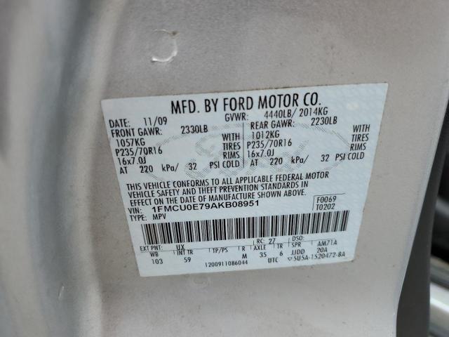 Photo 10 from auction – 2010 FORD ESCAPE LIM with VIN 1FMCU0E79AKB08951