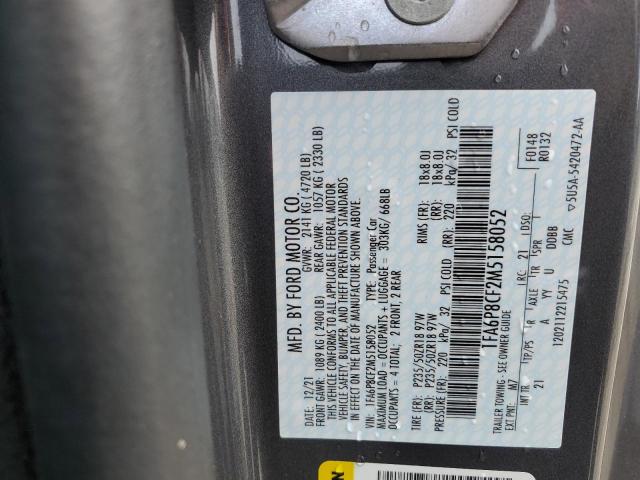 Photo 10 from auction – 2021 FORD MUSTANG GT with VIN 1FA6P8CF2M5158052