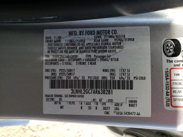 Photo 10 from auction – 2010 LINCOLN MKZ with VIN 3LNHL2GC7AR638281