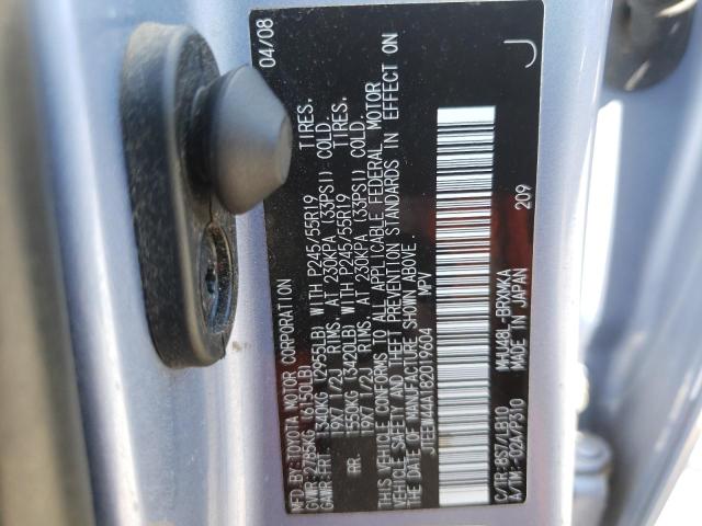 Photo 10 from auction – 2008 TOYOTA HIGHLANDER with VIN JTEEW44A182019604