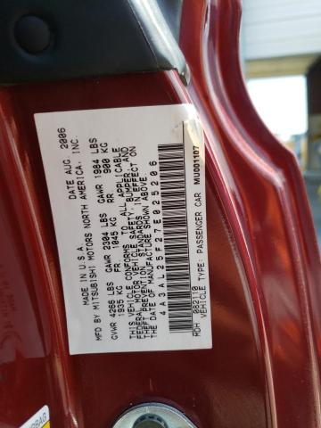 Photo 10 from auction – 2007 MITSUBISHI ECLIPSE SP with VIN 4A3AL25F27E025206